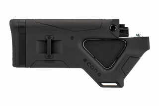 The Hera Arms AK47 CQR featureless stock is made from black polymer with an aluminum insert